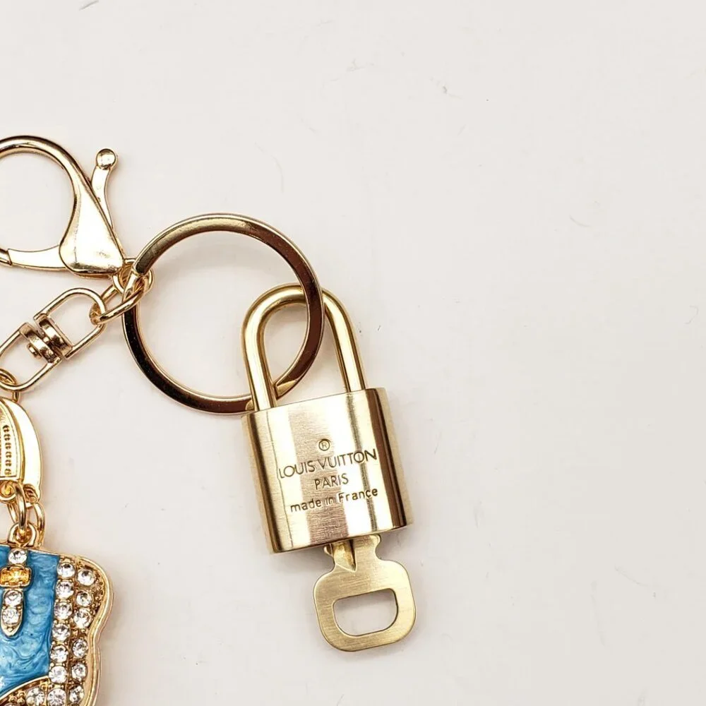 Louis Vuitton Gold Lock 🔒 Authentic LV Key + Unbranded Bag Charm